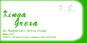 kinga grexa business card